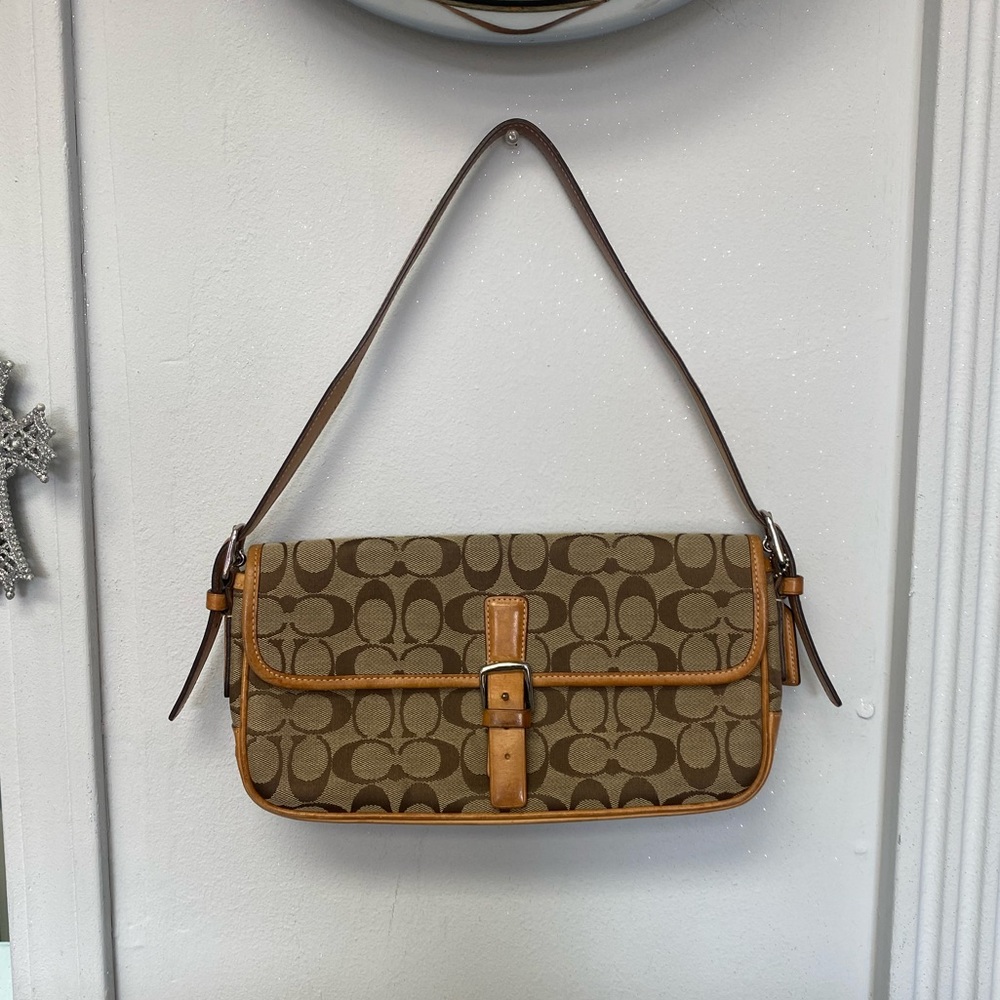Coach Logo Print Handbag